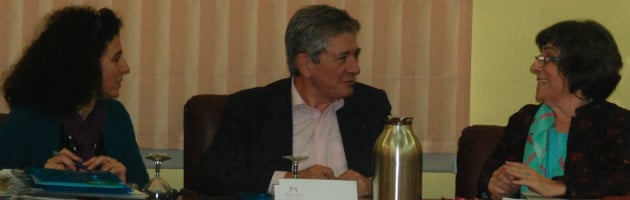 Enrique Barón, en el centro, en la inauguración del Encuentro MUS-E en Magalia de 2014