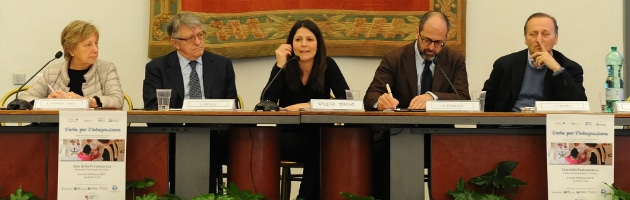 Mesa presidencial del encuentro MUS-E Roma: El arte de la integración