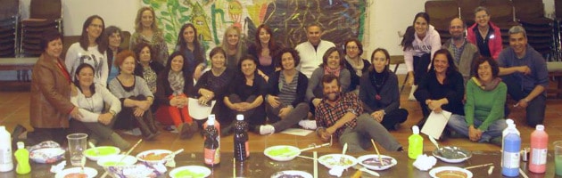 Taller de artes plásticas en el pasado Encuentro MUS-E Magalia 2013.