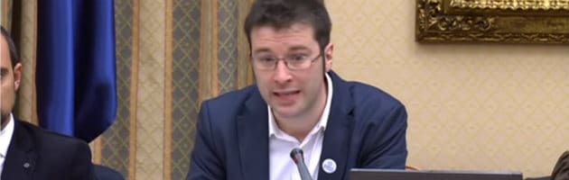 Ricardo Ibarra Roca, director de la Plataforma de Infancia, en su comparecencia en el Congreso de los Diputados.