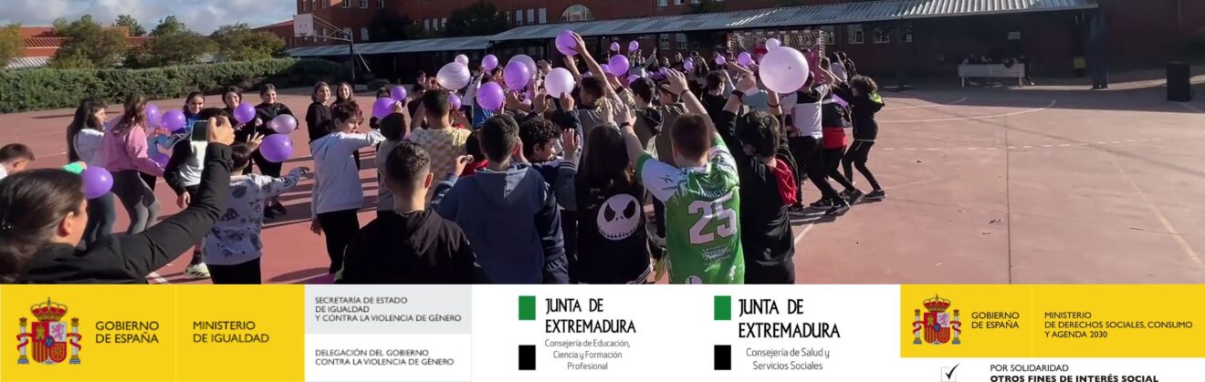 25N: El IES Arroyo Harnina en Extremadura conmemora el Día contra la violencia de género