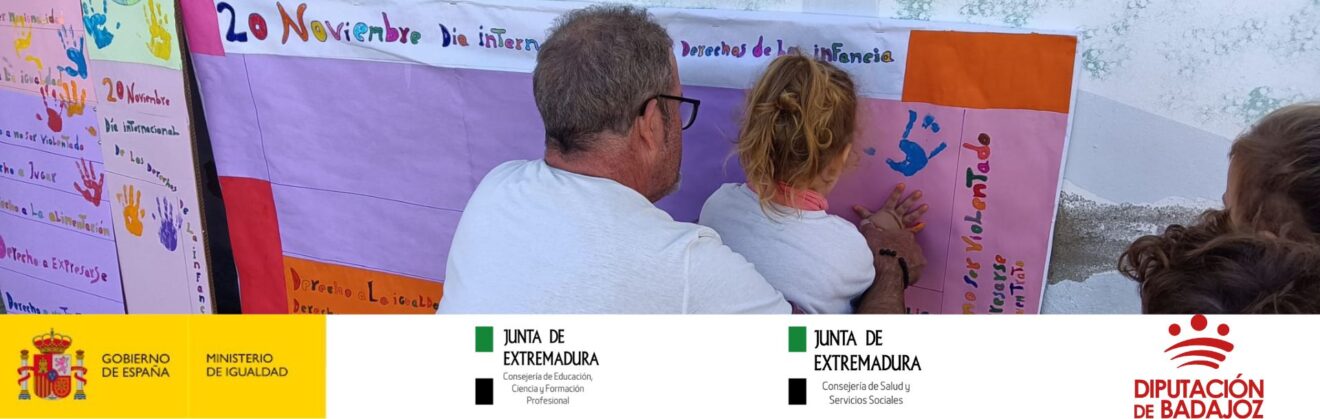 25N: el CRA Esparragosa de la Serena de Badajoz se une a la lucha en el 25N y en el Día de los Derechos del Niño