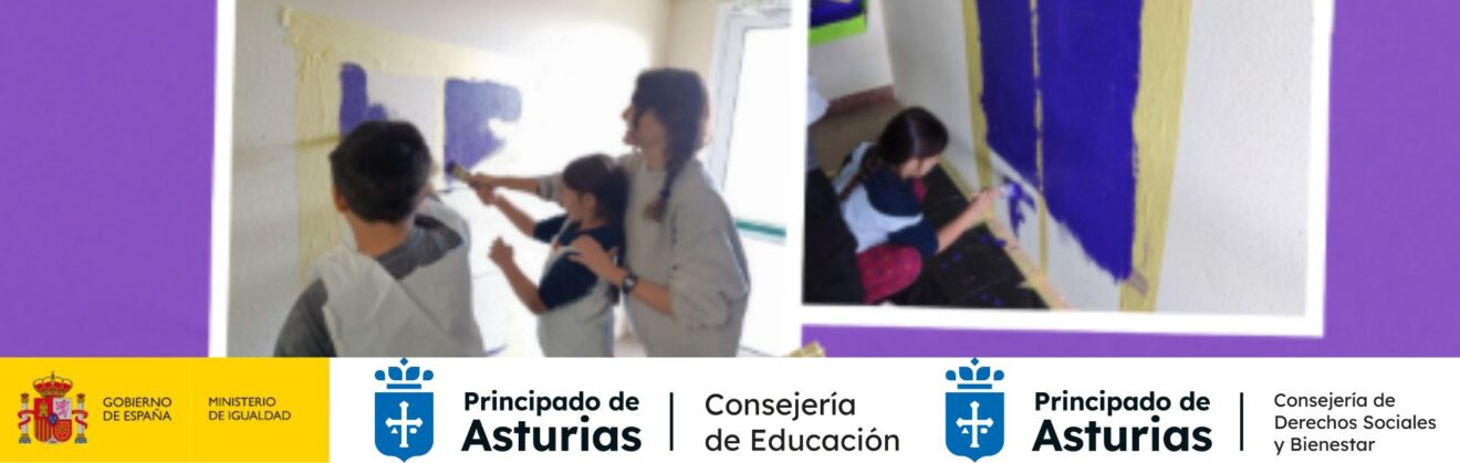 25N Día Internacional de la Eliminación de la Violencia contra la Mujer: un mural colectivo en el CEIP Virgen de las Mareas de Asturias para conmemorar la importancia de este día