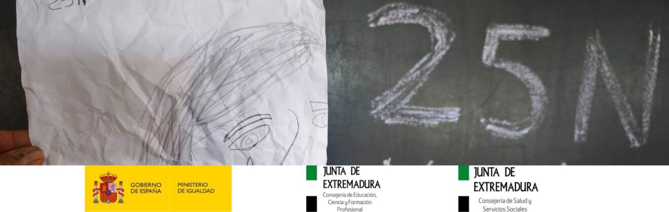 25N Día Internacional de la Eliminación de la Violencia contra la Mujer: las dos caras del alumnado del CEIP Santa Engracia de Badajoz