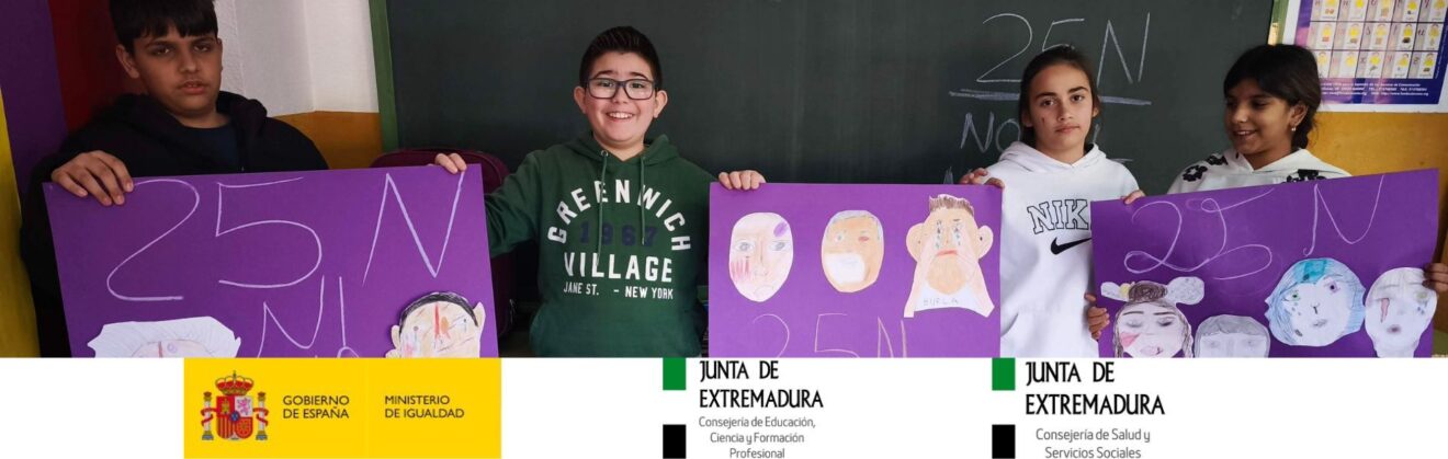 25N Día Internacional de la Eliminación de la Violencia contra la Mujer: crear desde el arte para reflexionar en el CEIP Manuel Pacheco de Badajoz