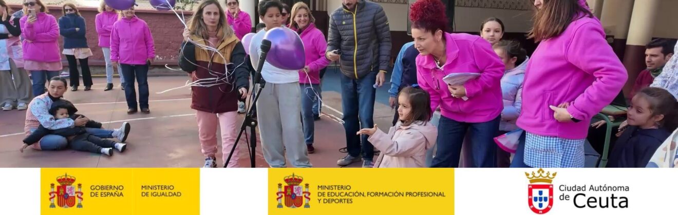 25N Día Internacional de la Eliminación de la Violencia contra la Mujer: en el CEIP Lope de Vega de Ceuta se realiza un acto en conmemoración a este día