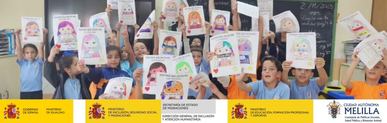25N Día Internacional de la Eliminación de la Violencia contra la Mujer: rostros que dicen “NO” a la violencia en el CEIP Hipódromo de Melilla