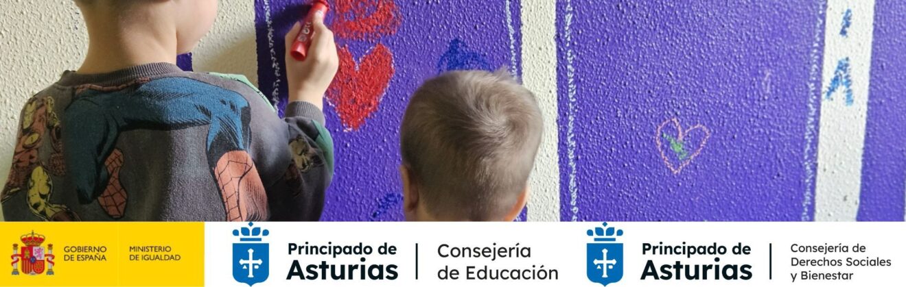25N Día Internacional de la Eliminación de la Violencia contra la Mujer: la puerta que habla, sembramos igualdad y dibujamos respeto en el mural del CEIP Virgen de las Mareas de Asturias